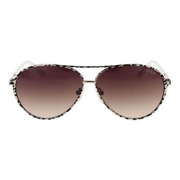 Guess Aviator Style Sunglasses Women Cream - Picture 2 of 3